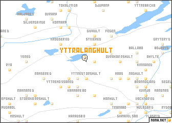 map of Yttra Långhult