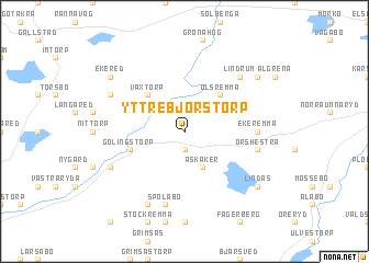 map of Yttre Björstorp