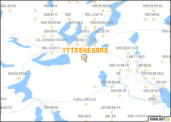 map of Yttre Hedane