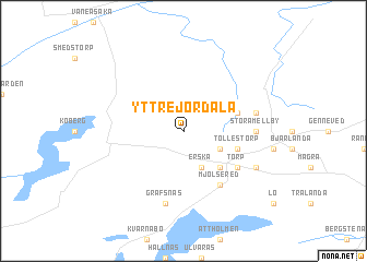 map of Yttre Jordala