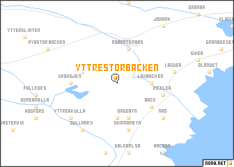 map of Yttre Storbäcken