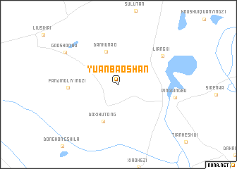 map of Yuanbaoshan