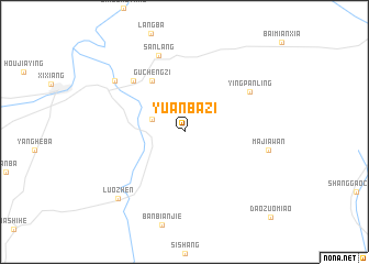 map of Yuanbazi