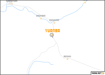 map of Yuanba