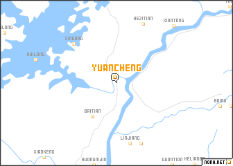 map of Yuancheng