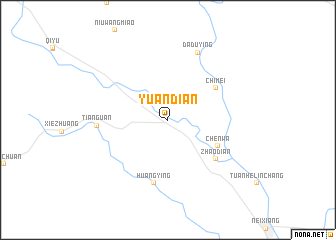 map of Yuandian