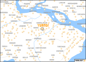 map of Yuandi