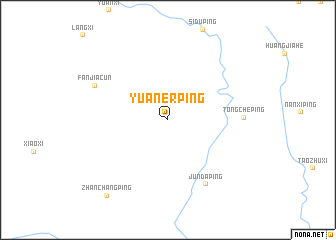 map of Yuanerping