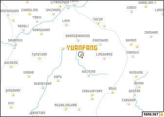 map of Yuanfang