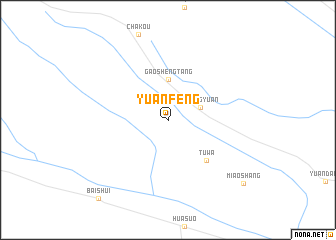 map of Yuanfeng