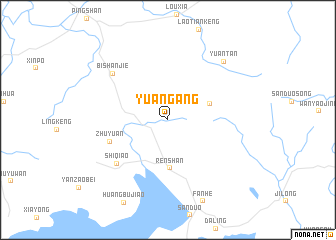 map of Yuangang