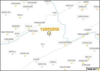 map of Yuangang