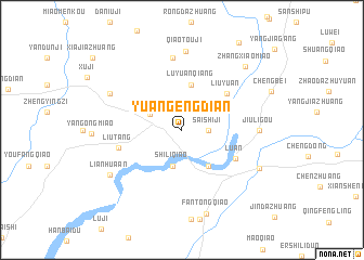 map of Yuangengdian