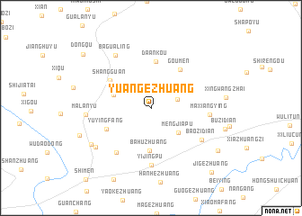 map of Yuangezhuang