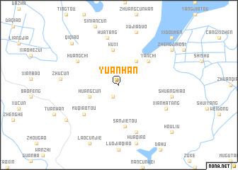map of Yuanhan