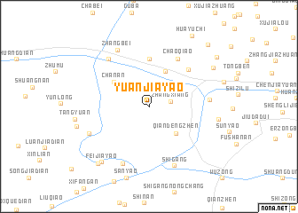 map of Yuanjiayao