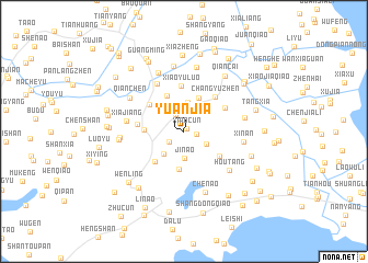map of Yuanjia