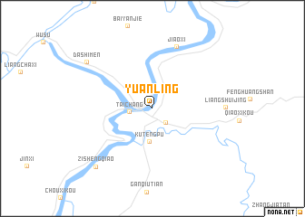 map of Yuanling