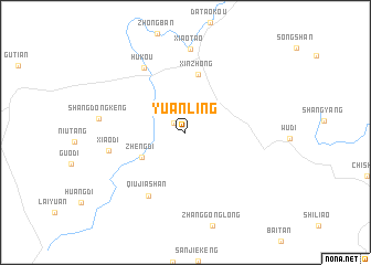 map of Yuanling