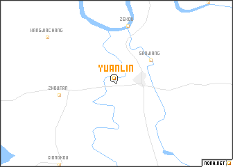 map of Yuanlin