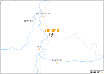 map of Yuanma