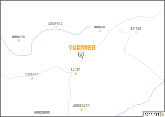 map of Yuanmen