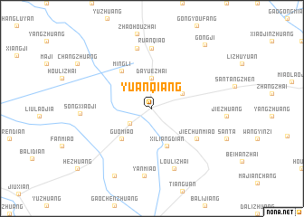 map of Yuanqiang