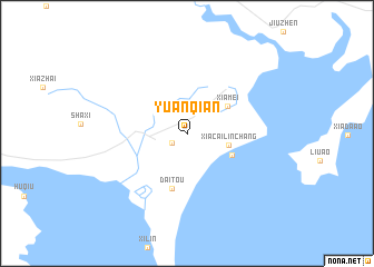map of Yuanqian