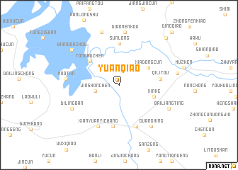 map of Yuanqiao