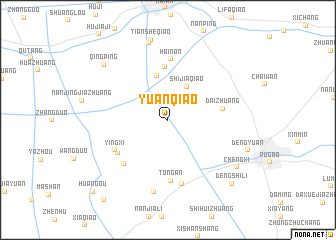 map of Yuanqiao
