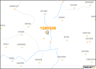 map of Yuansha