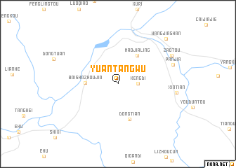 map of Yuantangwu