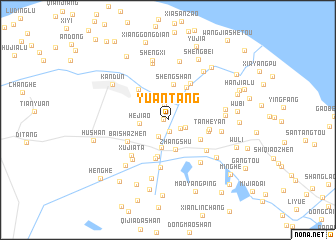 map of Yuantang