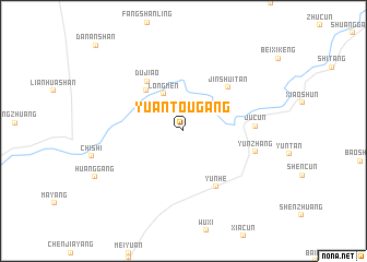 map of Yuantougang