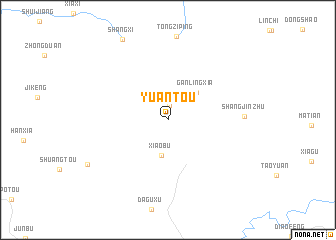 map of Yuantou