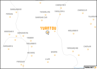 map of Yuantou