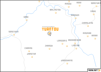 map of Yuantou
