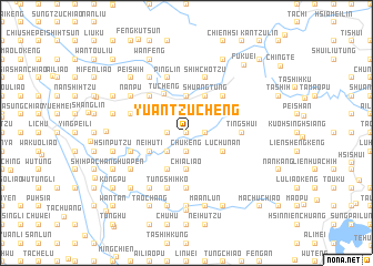 map of Yüan-tzu-ch\