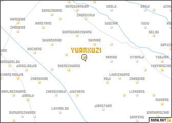 map of Yuanxuzi