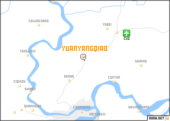 map of Yuanyangqiao