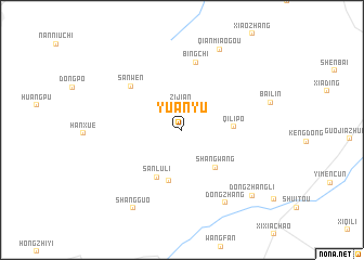 map of Yuanyu