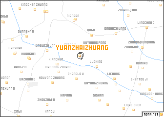 map of Yuanzhaizhuang
