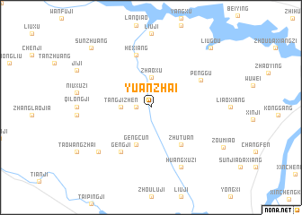 map of Yuanzhai