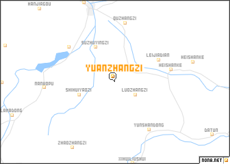 map of Yuanzhangzi