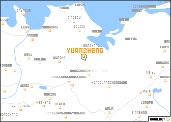 map of Yuanzheng