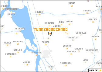 map of Yuanzhongchang