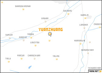 map of Yuanzhuang