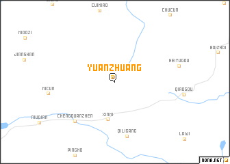 map of Yuanzhuang