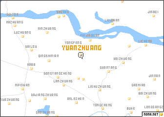map of Yuanzhuang