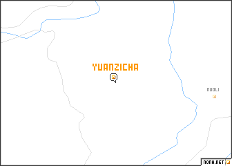 map of Yuanzicha